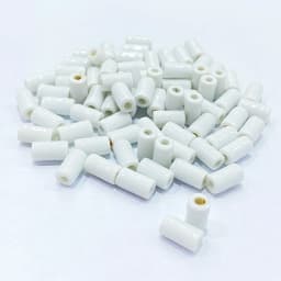 10*5MM Tube Shape Long Cylinder Ceramic Porcelain Spacer Beads For Jewelry Making DIY Column Accessory