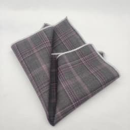 23cm Luxury Grey Wool Pocket Square For Men Vintage Plaid Striped Handkerchief Soft Skinny Hanky Banquet Cravat Suit Accessories