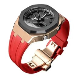 Mod Kit For Casioak GMAS2100 Stainless Steel metal Case Rubber Strap for Mod Kit GMA-S2100 4thGen Replacement shoc K Accessories
