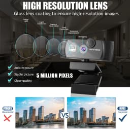 8K Webcam 4K 1080P Full HD Web Camera Auto Focus With Microphone USB Plug Web Cam For PC Computer Laptop Video Mini Camera