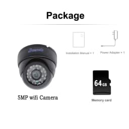 5MP 1080P Wifi IP Camera Dome Indoor Cctv Security Surveillance NightVision Infrared Video Wireless Home Cam Onvif CamHipro
