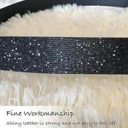 Women's Glitter Sequin Belt, Sparkly Belt for Jeans, Suitable for Pairing with various Pants and Coats