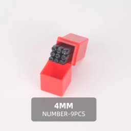 QJH Number Stamp (0-9) Letter Stamp Set (A-Z) Punch Perfect for Imprinting Metal Stamping Kit, Plastic, Wood, Leather 2-12.5MM