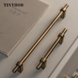 Antique Bronze Solid Brass Cabinet Handle and Knob Drawer Knobs T Bar Bedroom Kitchen Cupboard Hardware / Drawer Handles