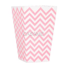 6pcs Rose Gold Pink Stiff Paper Mini Party Popcorn Boxes Pop Corn Candy/ Sanck Favor Bags Wedding Birthday Movie Party Tableware