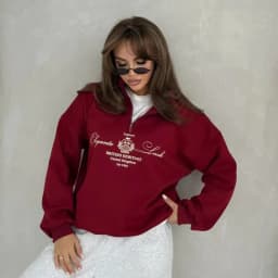Vintage British Style Lapel Shirts Zipper Turn-down Collar Sweatshirt Loose Leisure Autumn Elegant Women Large Size Streetwear