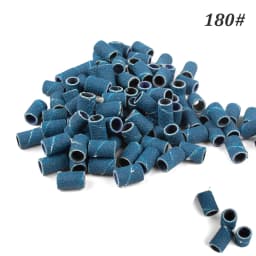 1000pcs Nail Sanding Bands Nail Drill Bit Caps Accessories for Manicure Gel Polish Removing Manicure Tool 80# 120# 180# 240# Set