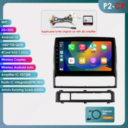Hizpo Android 14 DSP RDS Carplay 4G WIFI BT GPS Head Unit For Toyota Tacoma 2 HILUX 2005-2015 Car Radio Multimedia Video No DVD