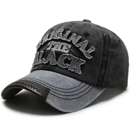 Unisex Vintage Baseball Cap Washed Cotton Hats For Men Women Casual BLACK Letter Embroidery Cap Outdoor Sports Cap