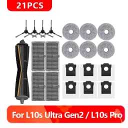 Dreame L10s Ultra Gen2 / L10s Pro Ultra HeatMain Side Brush HEPA Filter Mop Dust Bag Vacuum Cleaner Replacement Accessories