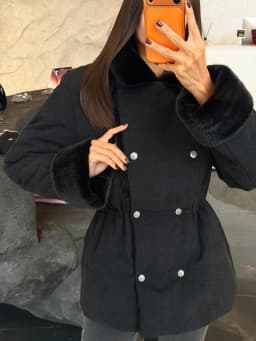 Casual Thicken Fur Patchwork Coats Women Full Sleeve Lapel Double Breasted Closed Waist Jackets Female 2026 Winter Lady Outwears
