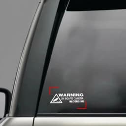 1 piece of car camera video warning sticker, suitable for trucks, car body decoration decals, auto accessories