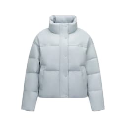 Semir Women Down Jacket 90 Percent Down Fill PU Faux Leather Loose Fit Urban Casual Style Puffer Shape 2026 Winter Cold Weather