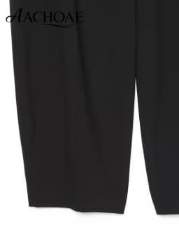 AACHOAE Women Barrel Leg Pants Mid Rise Pleated Balloon Trousers Loose Wide Leg Curved Pants Casual Office Streetwear Long Pants