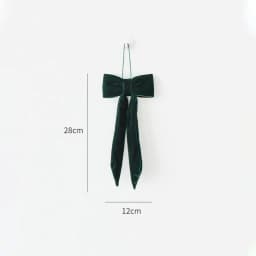 2.5cm Christmas Gift Box Decoration Bow Christmas Red Velvet Satin Ribbon Bow Handmade Christmas Tree Wreath Garland Pendent