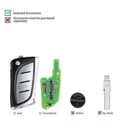 5pcs Xhorse VVDI Super Remote With XT27 XT27A66 Chip XELEX0EN XEFO01EN XEKF21EN XEKF20EN XEDS01EN XEMQB1EN For VVDI MINI Key