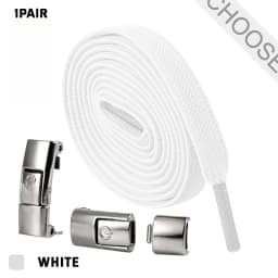 1Pair No Tie Shoe Laces Press Lock Shoelaces Without Ties Elastic Laces Sneaker Kids Adult 8MM Widened Flat Shoelace for Shoes