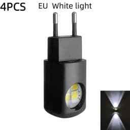 AITHEA Mini LED Night Light EU US Plug Dusk to Dawn Sensor Energy Saving Wall Lamp for Bedroom Bathroom Hallway