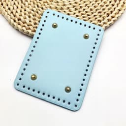 Rectangle Shaped PU Bag Bottom For Knitted Bag Crochet Bag Durable Bag Bottom With Rivet Bag Accessorie