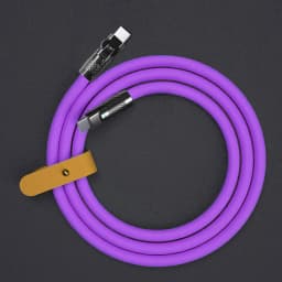 120W 6A Super Fast Charge Type C Silicone 180° Rotating Elbow Type-C-C Data Cable 1M 2M USB Cable USB C to C Charger Cable