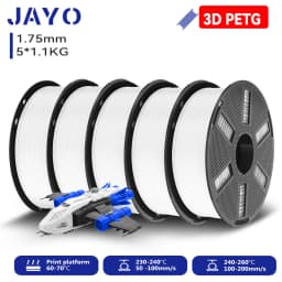 JAYO 3D PETG/ High Speed Matte PETG / PLA Classic Printer Filament 1.75mm 3D Printer Filament 5.5KG Neatly Wound PETG for 3D