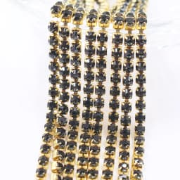 1 Yard Rhinestones Chain SS6- SS12 Gold Base Shine Crystals Stones Glue On Rhinestone Chain for Clothes Needlework Gems Crafts