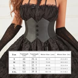 Women's Vintage-Inspired PU Leather Waist Cincher Multi-Color Options Triple Button Closure for Tummy Control & Slimming Effect