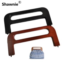 for Handbag DIY Craft Factory Seller Solid Wood Purse Frame 30cm Wholesale Wooden Bag Handle