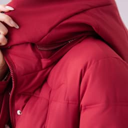 Winter Thickened down Cotton Jacket Women's Mid-Length Loose Fit Coat Detachable Cap Korean Style Polyester Fabric Long Sleeve