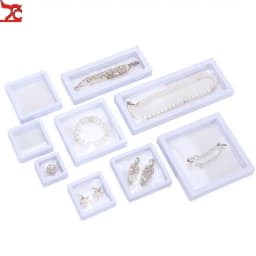 Set 3D Floating Display Case Stands Holder Suspension Storage for Pendant Necklace Bracelet Ring Coin Pin Gift Jewelry Box