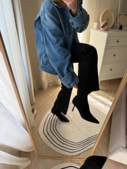 Lightly Flared Black Pants For Women Summer High-waited Limming Cropped Caual Pants