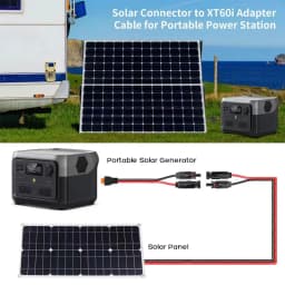 2m/6.5FT Solar Panel to XT60i-F Cable for EcoFlow Delta 2/2 Max/Pro/Pro 3/3 Plus River 2/2Pro/2 Max/3/3 Plus Power Stations.