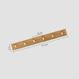 Wall Mounted Hanger Room Hooks Key Hallway Storage Holders Practical Decoration Nordic Bamboo Door Clothes Hats Robe Back Rack