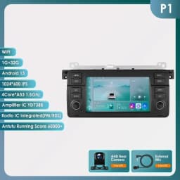 8+128G AI Voice Car Android Auto Radio for BMW E46 M3 318 320 325 330 335 Carplay 4G LTE Multimedia Player GPS Autoradio RDS SWC