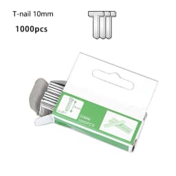 1000pcs U/ Door /T Shaped Nail Shaped Stapler Brad Nails Stainless Steel Stapler Nailer Staple For Furniture DIY Woodworking Too