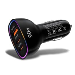 90W USB C Car Charger Multi Port Dual PD 30W Super Fast Charging Adapter for iPhone 17 16 15 Macbook Samsung Android Phone