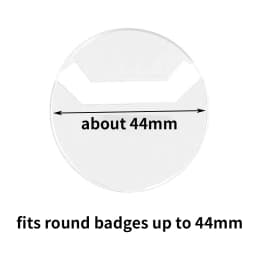10pcs Clear Round Badge PVC Protective Case Pins Badge Storage Bags for DIY Making Badge Display Bag Packing Cover Materials