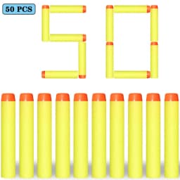7.2cm 100pcs for Nerf Soft Bullets Darts Round Head Refill Sponge Darts Kids Children Toy Gun Bullets for NERF N-Strike Blasters