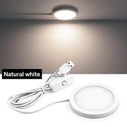 8mm Ultra-Thin Aluminum USB Panel Light 3 Color Temperatures Large Luminous Area for Bedroom Office DIY Lampshade