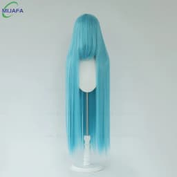 Very High Quality 600g 68 Colors 40 Inch 100cm Long Straight Cosplay Wig With Bangs Heat Resistant Hair Anime Wigs + Wig Cap