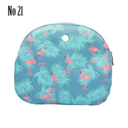 TANQU New Floral Composite Twill Cloth Waterproof Inner Lining Insert Zipper Pocket for O Bag Obag Moon Light for O Moon Light