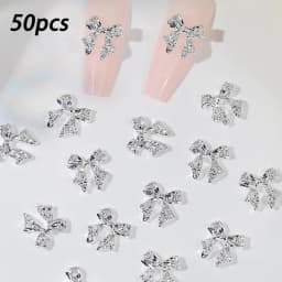 50pcs Gradient Gummy Bear Nail Art Charms Y2K Kawaii Bear Resin Design Nail Rhinestones DIY Cartoon Soft Candy Nail Accessories