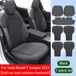 Car Seat Mats For Tesla Model YL /Y Juniper 3 Highland Breathable All Season Back Seat Pad Protector Covers Nappaleather Cushion