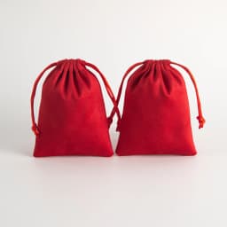 50Pcs Jewelry Flannel Drawstring Bag Velvet Suede Gift Packaging Pouch Ring Earring Bracelet Keychain Storage Pouch Candy Pocket