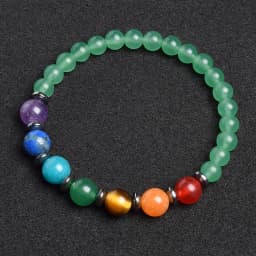 7 Chakra Bracelet Natural Gem Stone Beads Bangle Women Crystal Healing Anxiety Jewellery Mandala Yoga Meditation Bracelets Gift