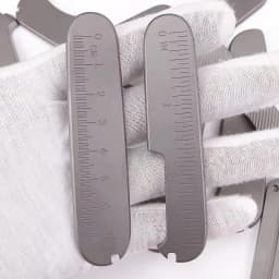 1pair Titanium Alloy 91mm Swiss Knife Chip, Modified TC4 Handle Patch for 91mm Swiss Knife Handle Patch Material Making