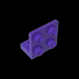 MOC PARTS GDS-642 ANGULAR PLATE 1.5 BOT. 1X2 2/2 compatible with lego 99207 children's toys Assembles Building Blocks Technical