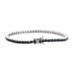 3MM 4MM 5MM Black CZ Stone Tennis Bracelets Men And Women Hip Hop Jewelry BB238