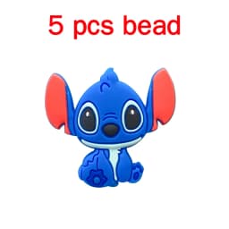 5pcs Silicone Pacifier Chain Cartoon Beads Baby DIY Care Nipple Chain Ornaments Parts