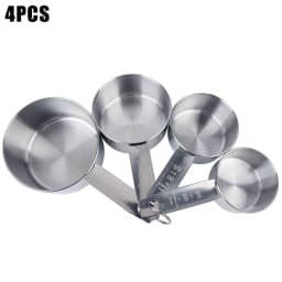 Stackable Measuring Cups and Spoons Set Baking Tools Stainless Steel Coffee Measuring Spoon Kitchen Accessories 1/4/6 PCS